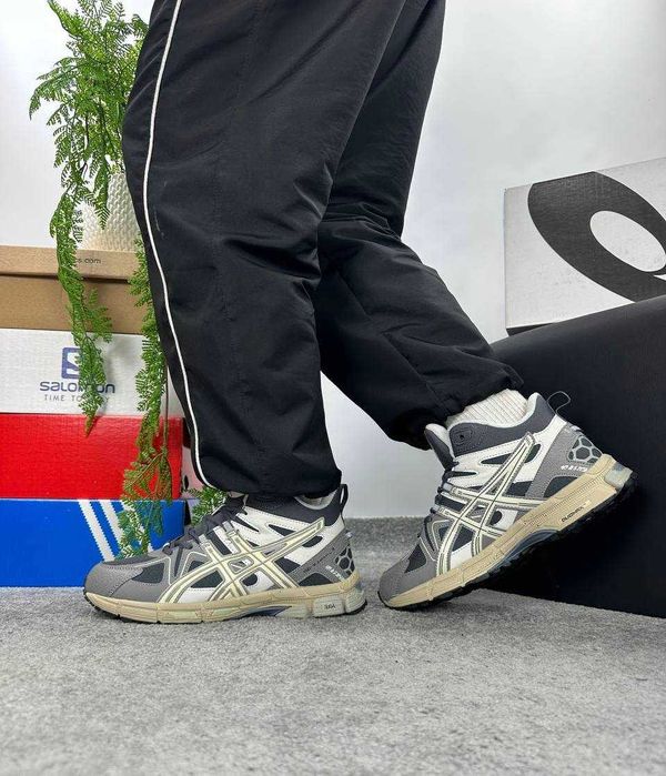 ‼️НОВІ Кросівки Asics Gel Kahana 8 Gore-Tex Fur Grey Beige