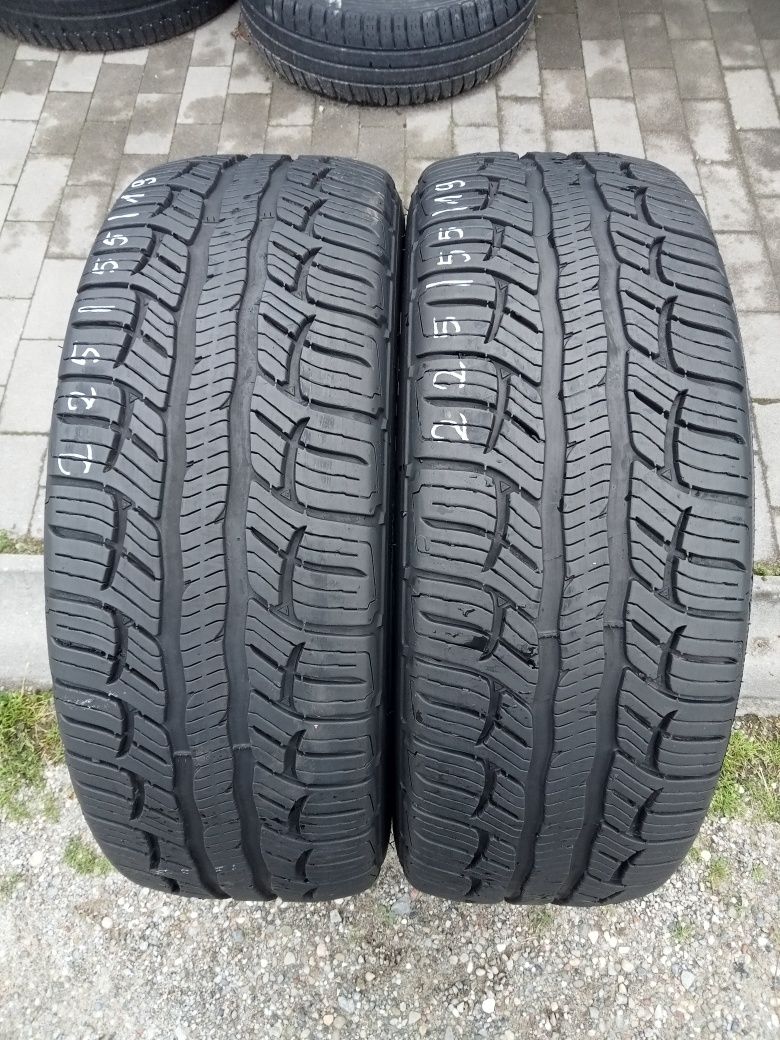 2x Opony Używane Całoroczne 225/55R19 BfGoodrich
