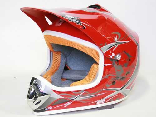 Capacete Vermelho tamanho M para Criança NOVO