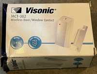 1 sensor MCT-302 usado de abertura de Porta de Central Alarme Visonic