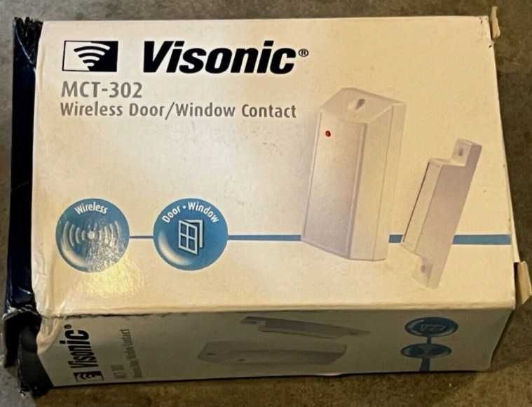 1 sensor MCT-302 usado de abertura de Porta de Central Alarme Visonic