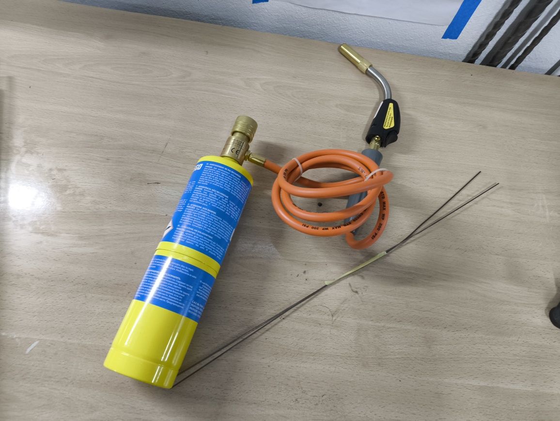 Maçarico gaz mapp com mangueira , soldadura forte refrigeração