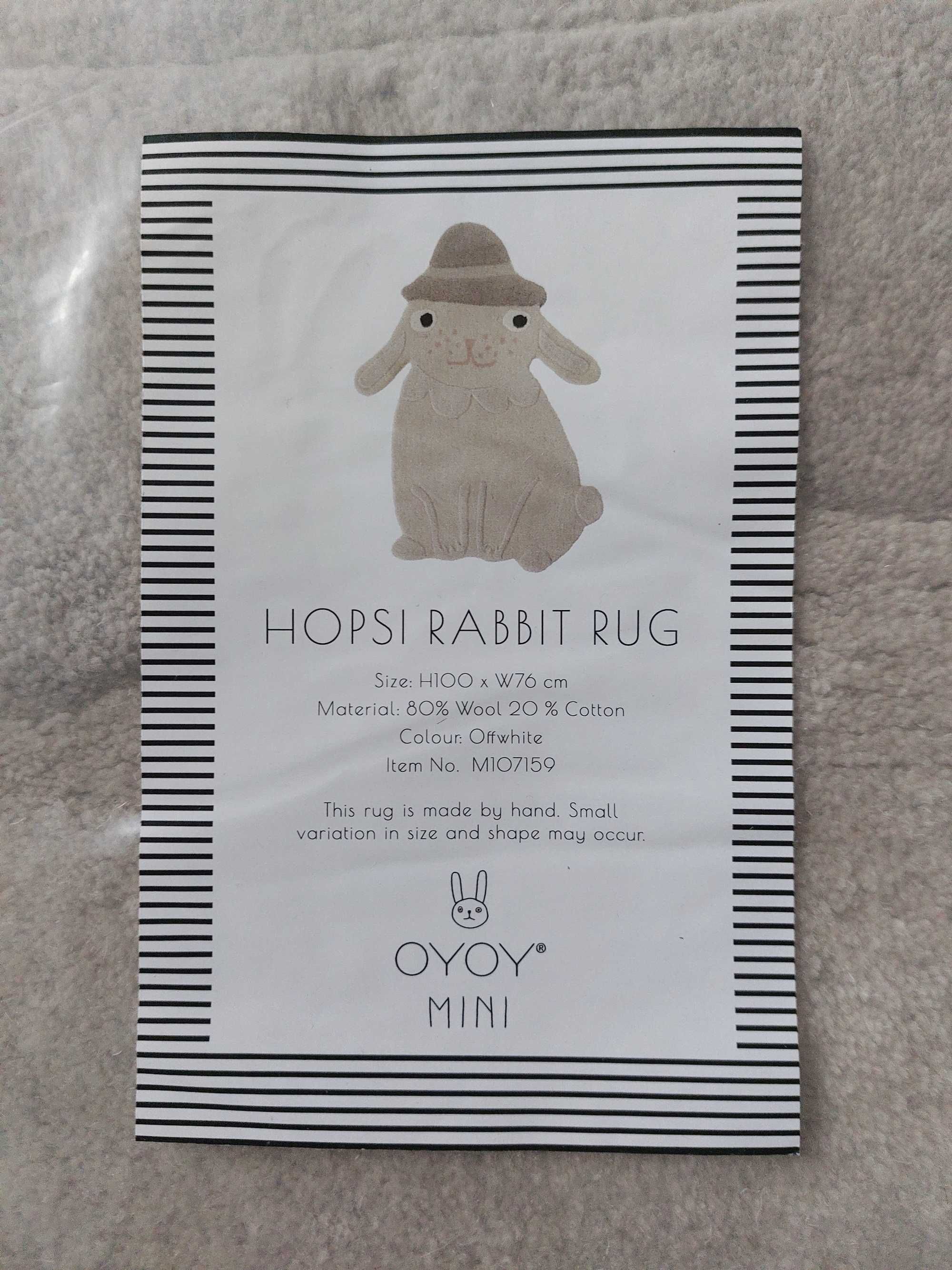 OYOY wełniany dywan rabbit rug wool