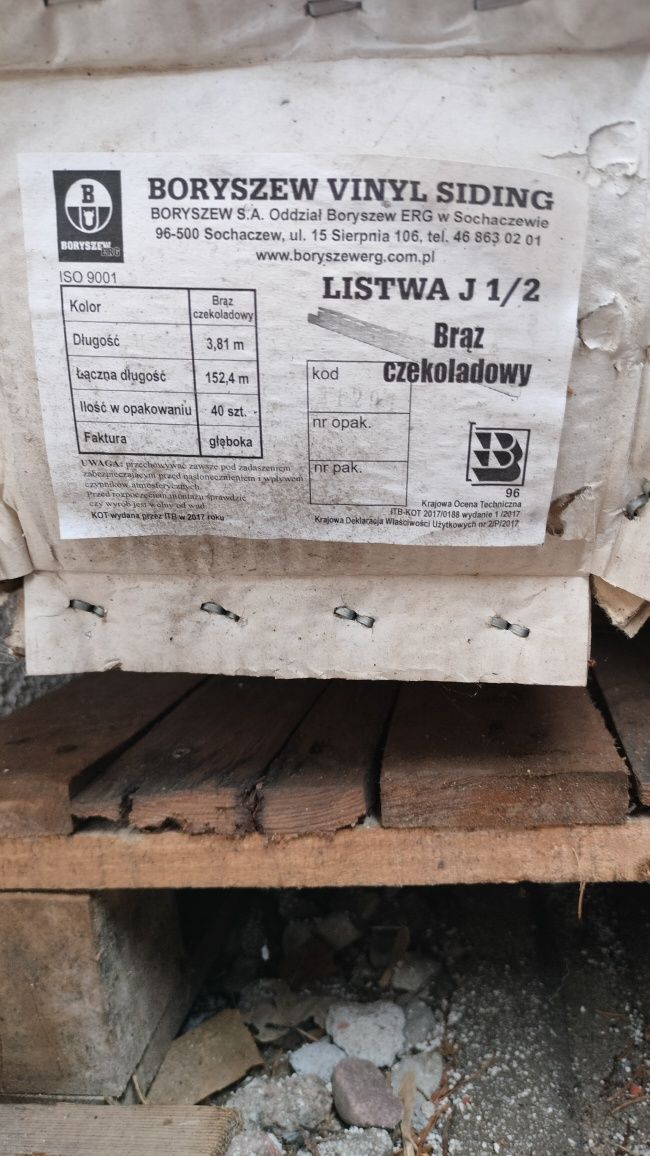 Listwa J Brąz Czekoladowy Boryszew Vinyl Siding