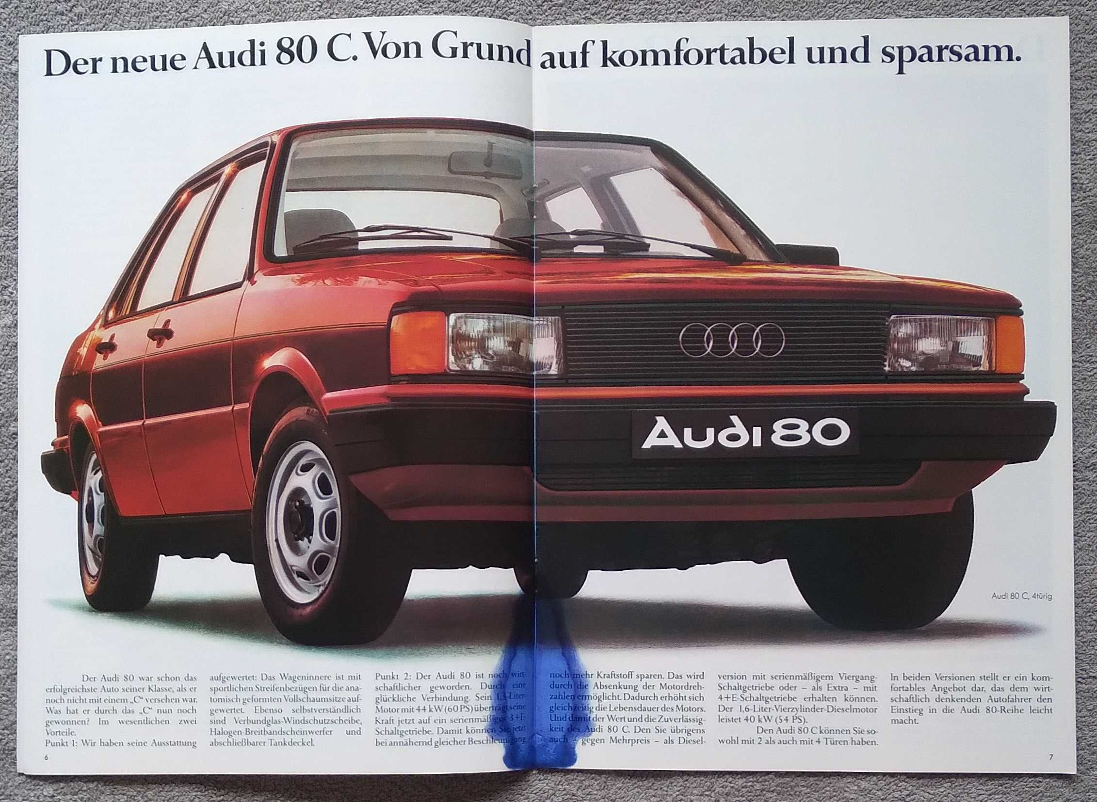 Prospekt AUDI 80 rok 1982