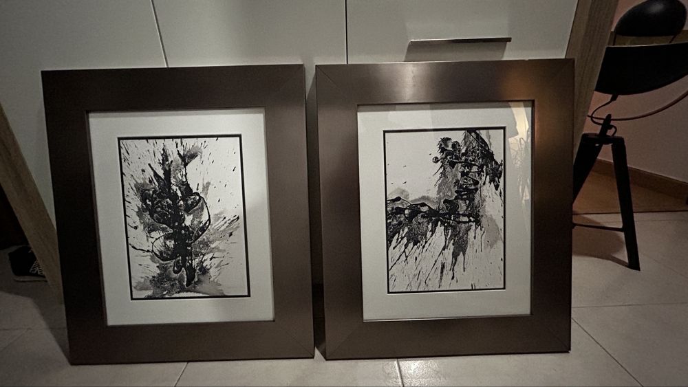 Dois quadros arte japonesa impressos