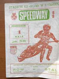 Program żużlowy DMP I ligi Row Rybnik - Stal Gorzów [1989r.]