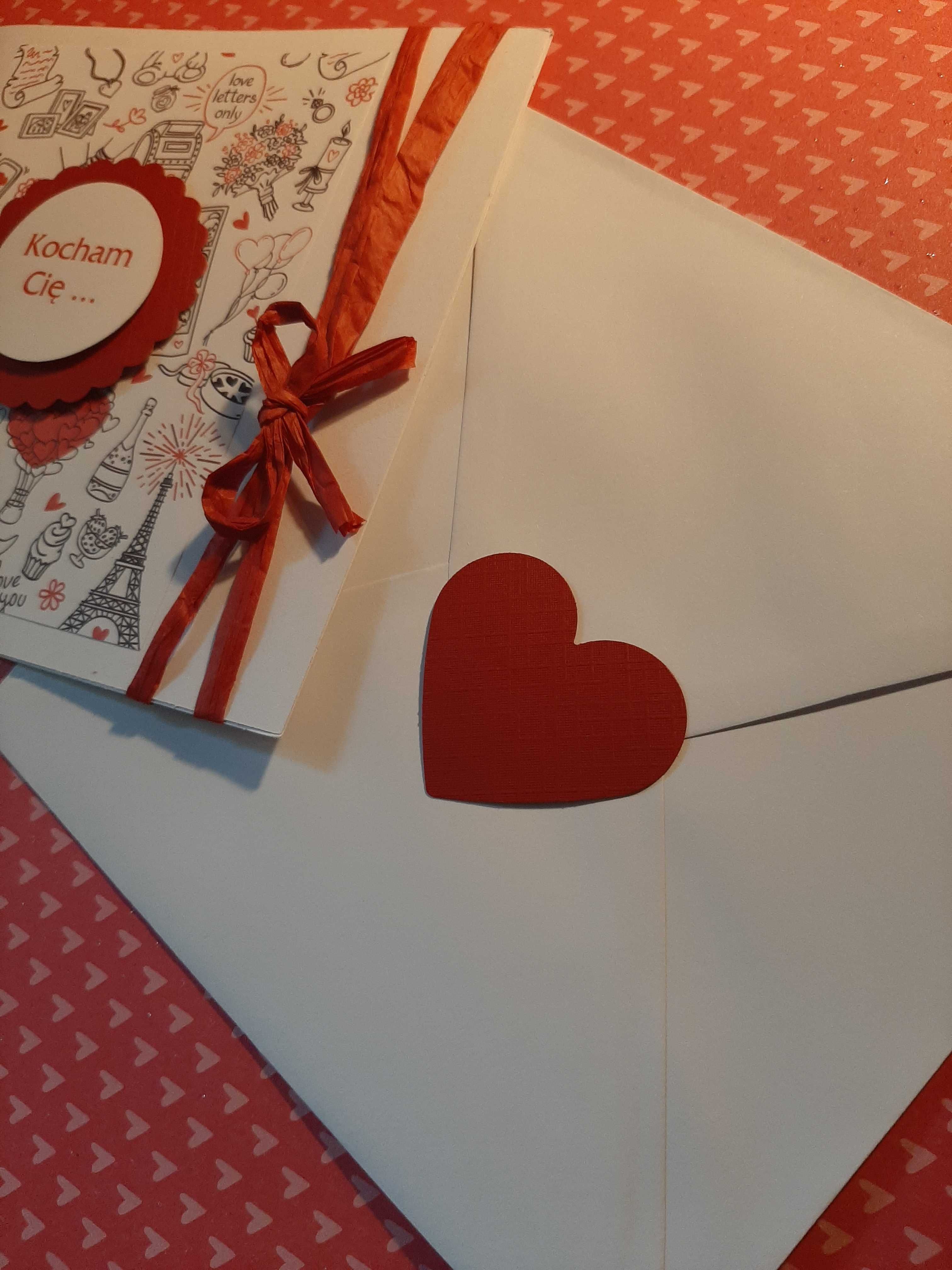 Walentynki,miłość, kartki ręcznie wykonane z życzeniami