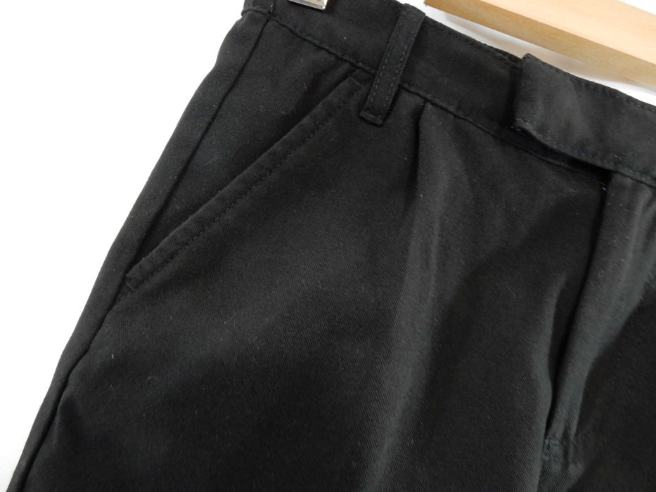 Spodnie spodenki krótkie szkolne eleganckie czarne 140