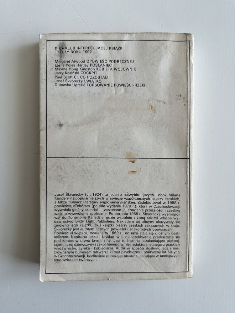 Lwiątko Josef Skvorecky