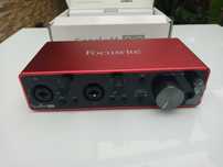 Interfejs audio Focusrite Scarlett 2i2 3Gen - nowy, nieużywany
