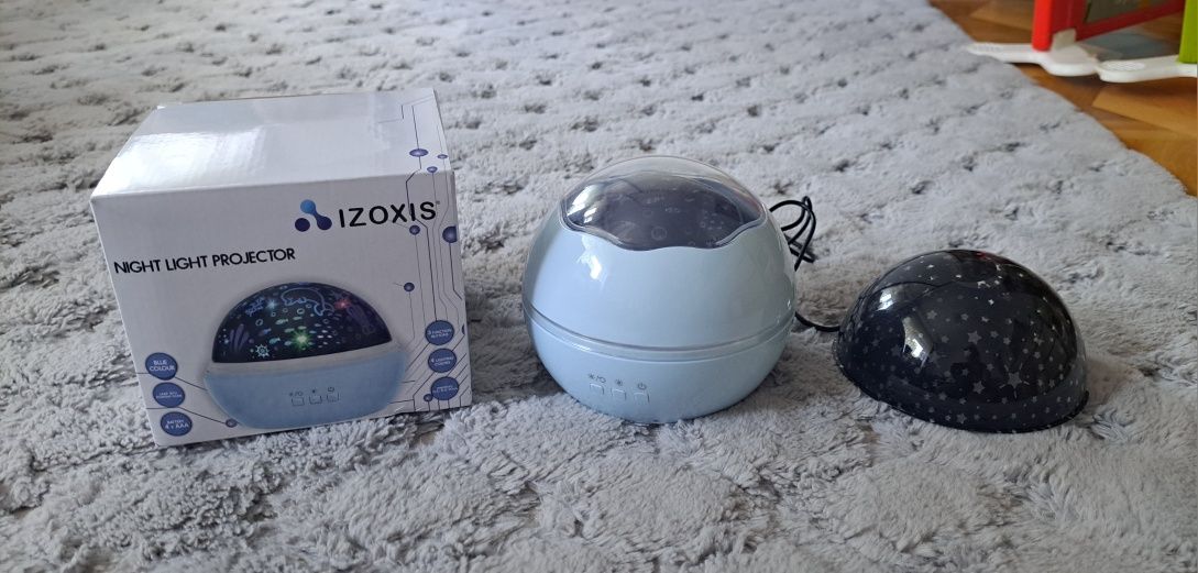 Lampka nocna Projektor Gwiazd Obrotowa 2 w 1