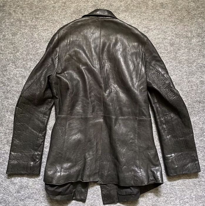 Куртка чоловіча шкіряна  Ugo Cacciatori Rick Owens