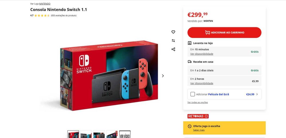 Consola Nintendo Switch