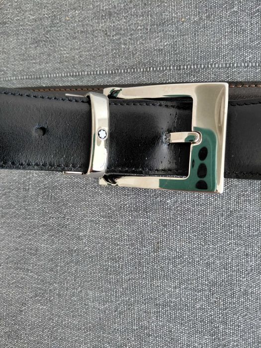 MONTBLANC -  Cinto clássico  Preto/Castanho