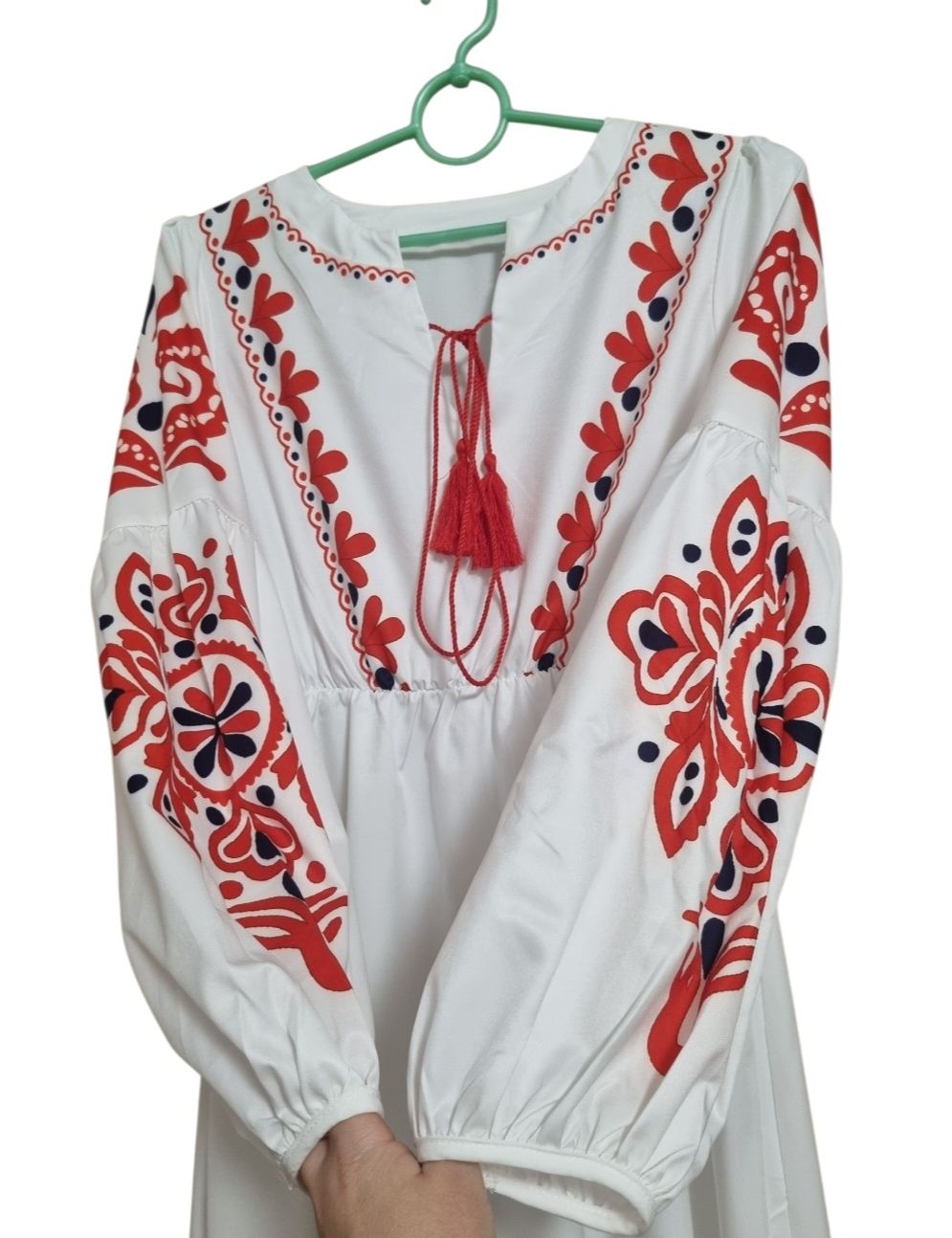 Жіноча сукня з принтом під вишиванку принт M,L,XL