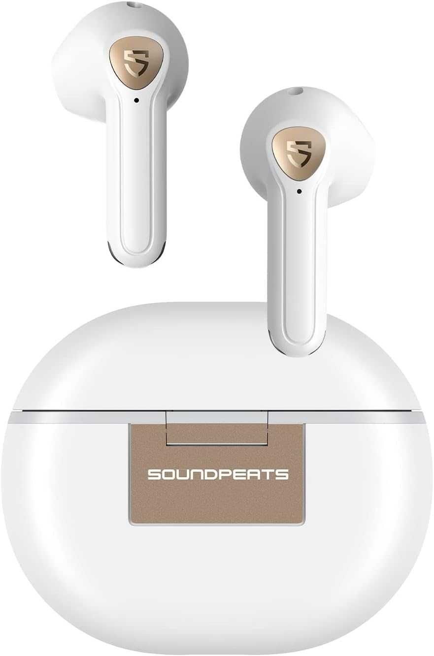 Słuchawki bezprzewodowe Bluetooth 5.2 SoundPEATS Air3 Deluxe HS białe