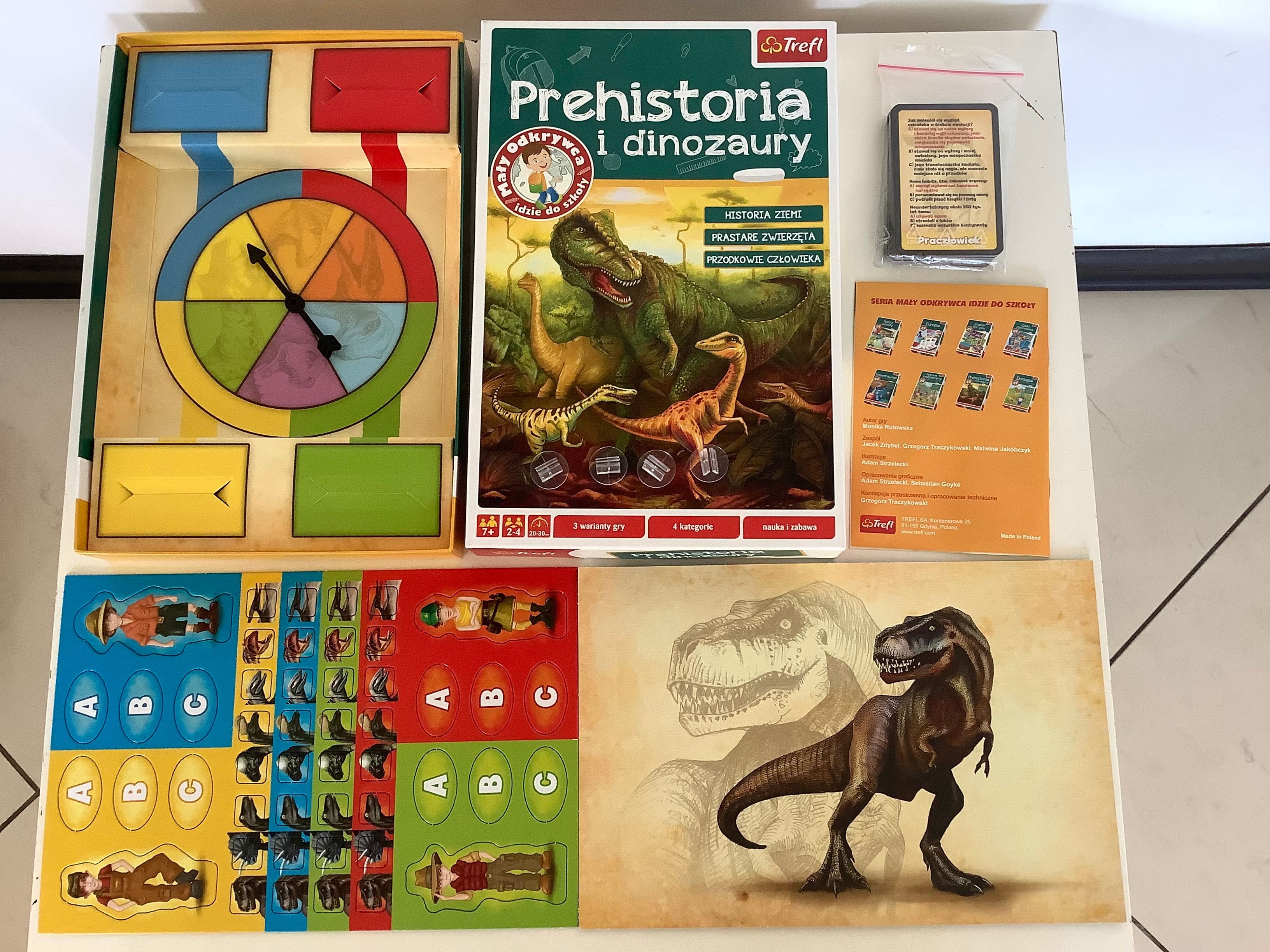 Gra planszowa „Prehistoria i dinozaury”