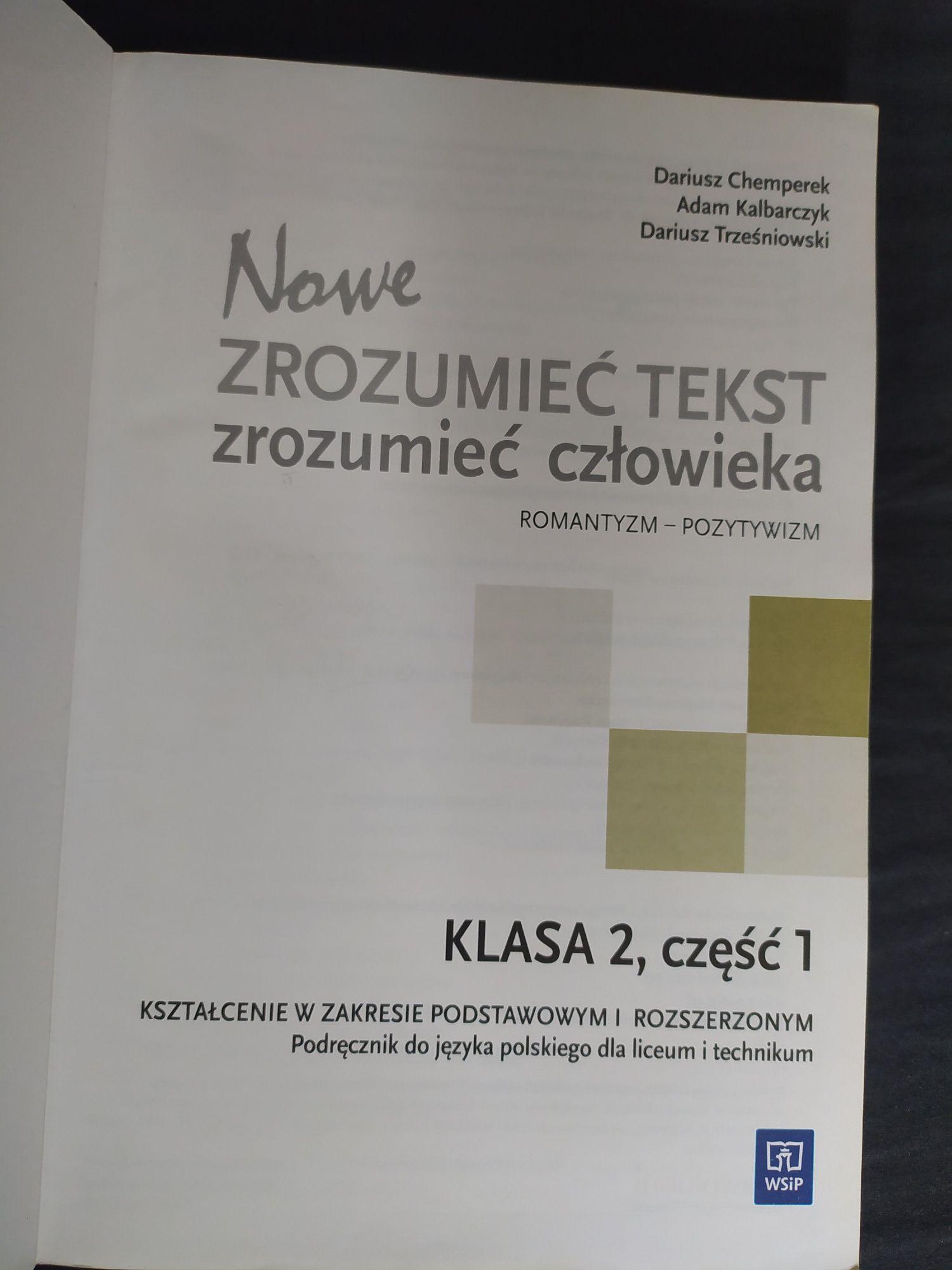 Podręcznik Zrozumieć tekst, zrozumieć człowieka 2.1