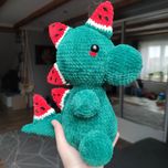 Maskotka Handmade Dino Arbuzowy