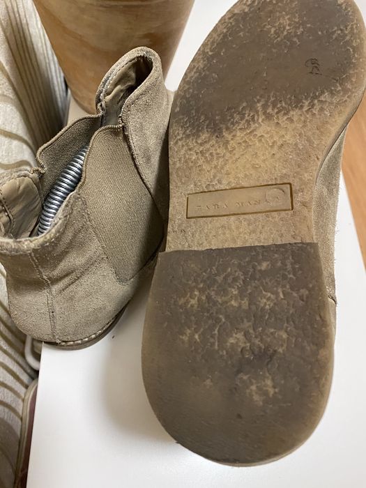 Мужские ботинки Zara весна, осень Челси натуральный нубук