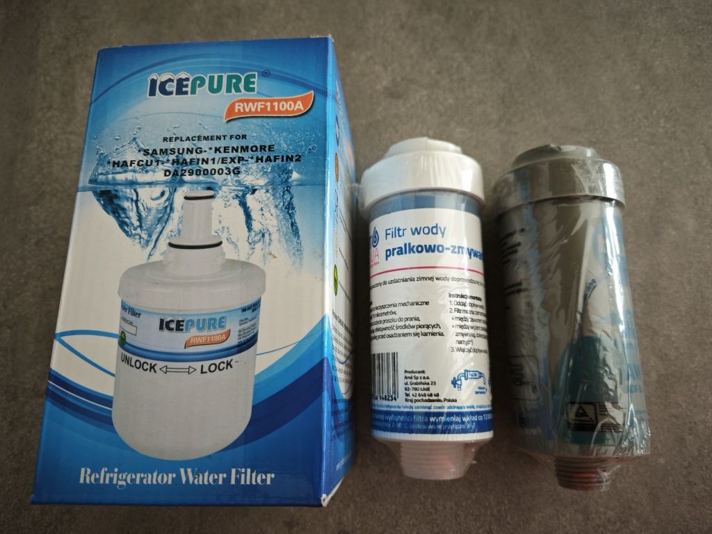 Zestaw 3 Filtrów Wody – Do Lodówek, Pralek i Zmywarek