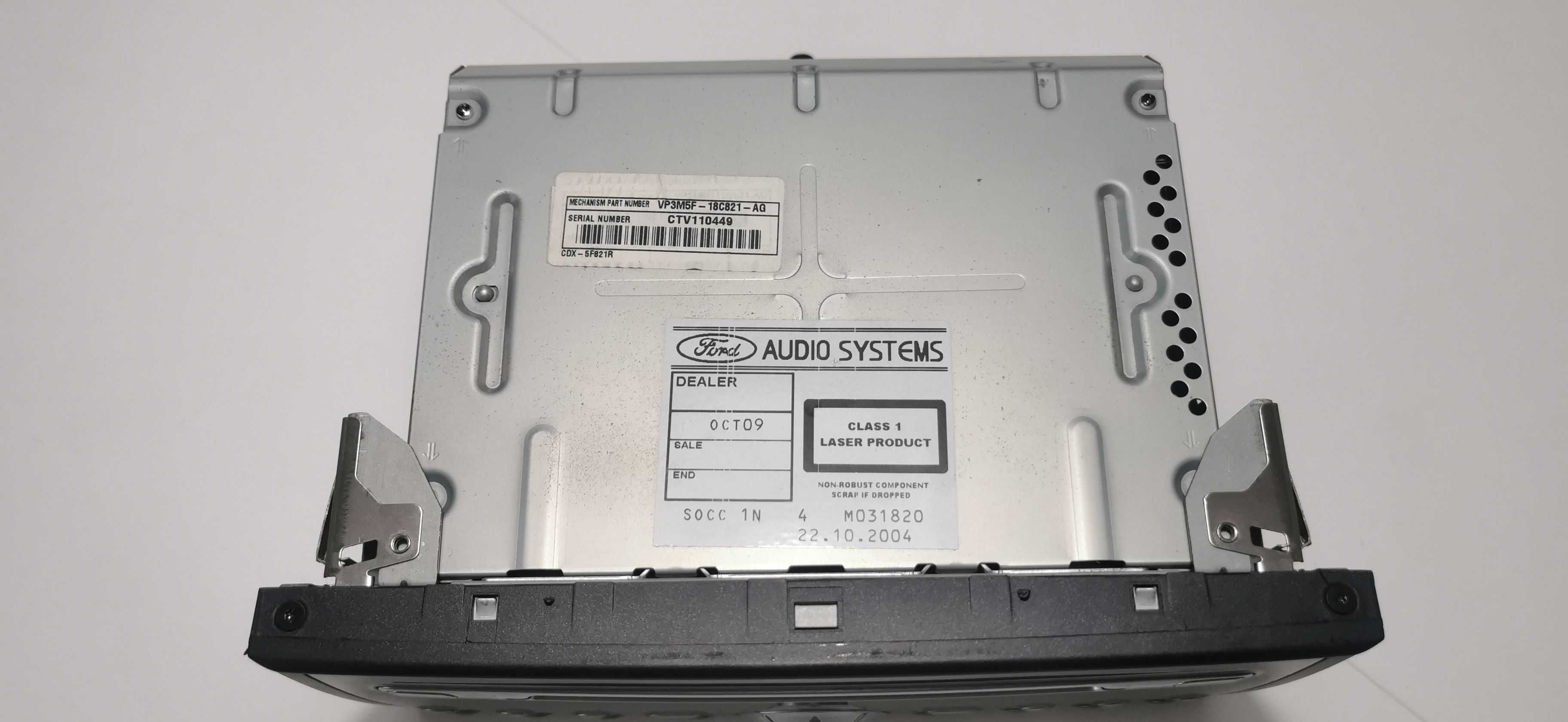 Radio SONY ford, C307 / C214 4M5T-18C815 Uszkodzone, ekran stan bdb