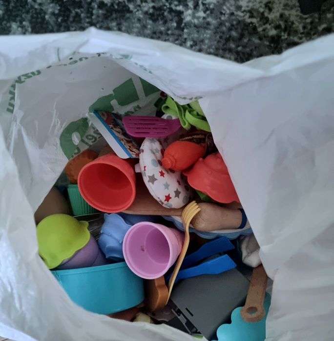 Drewniana kuchnia dla dzieci + akcesoria