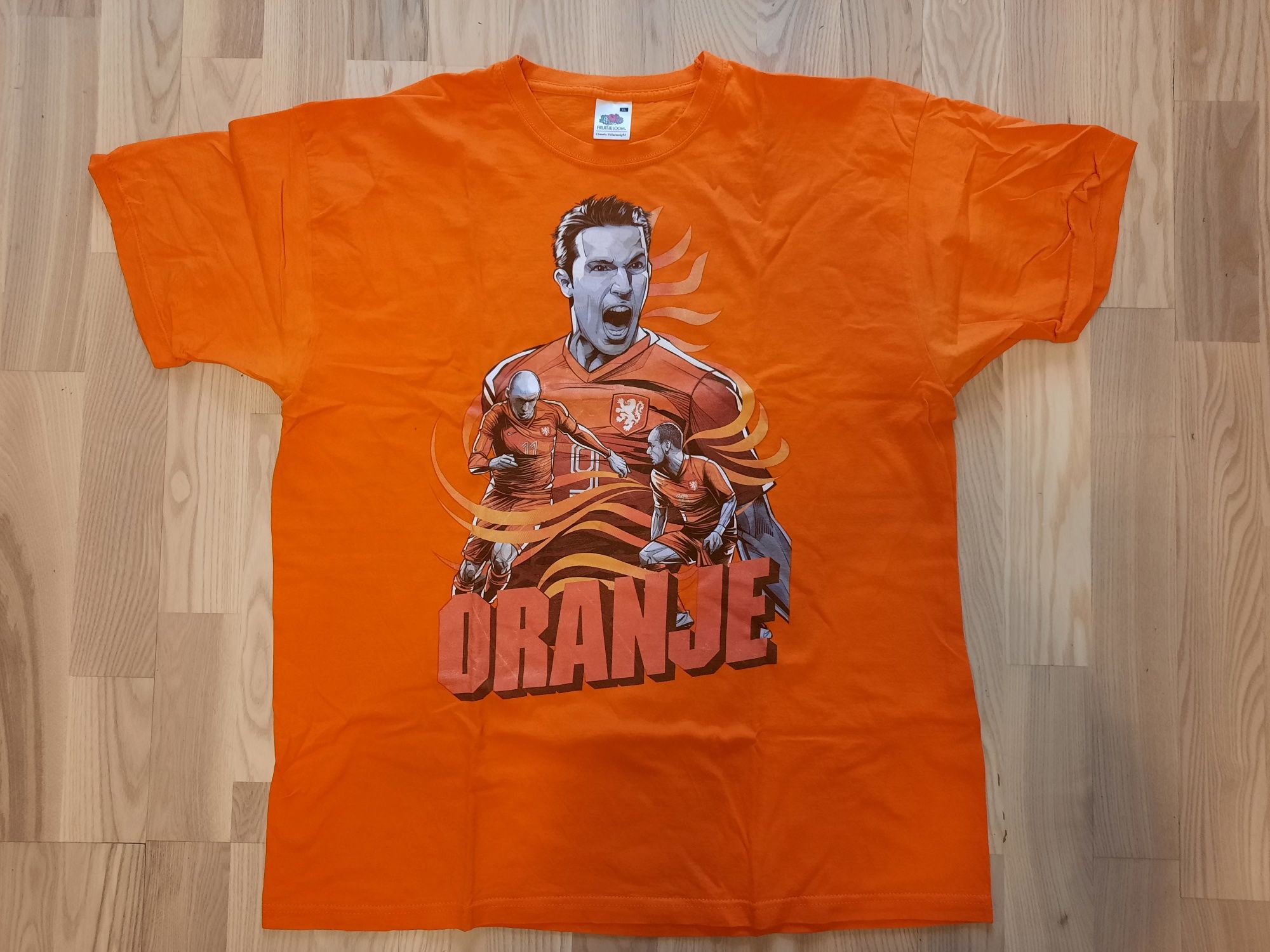 koszulka tshirt pomaranczowa XL holandia pilka nozna van persie robben