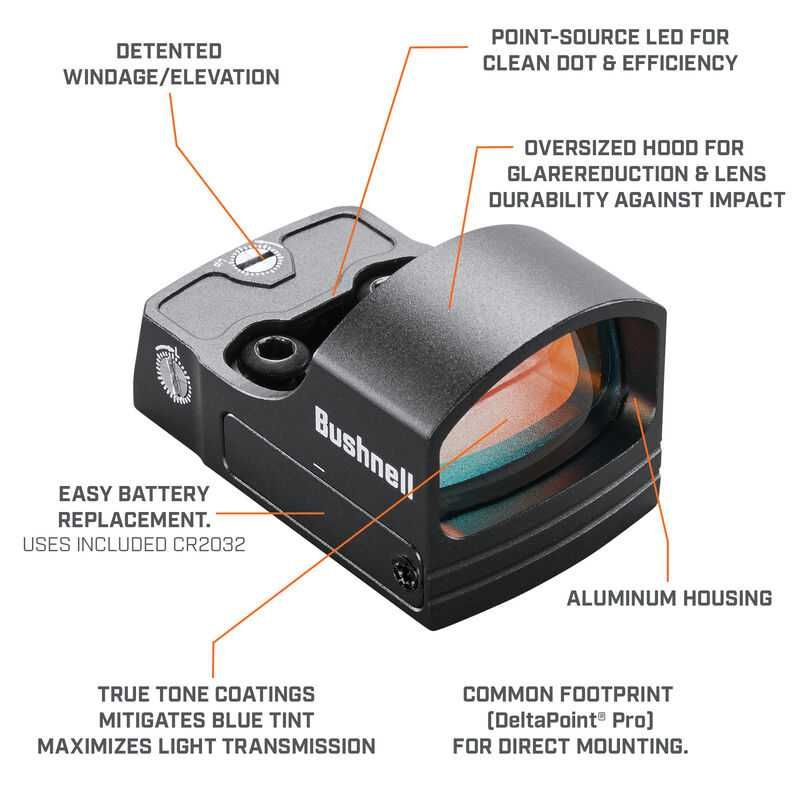 Прицел коллиматорный Bushnell RXS-100. 4 MOA