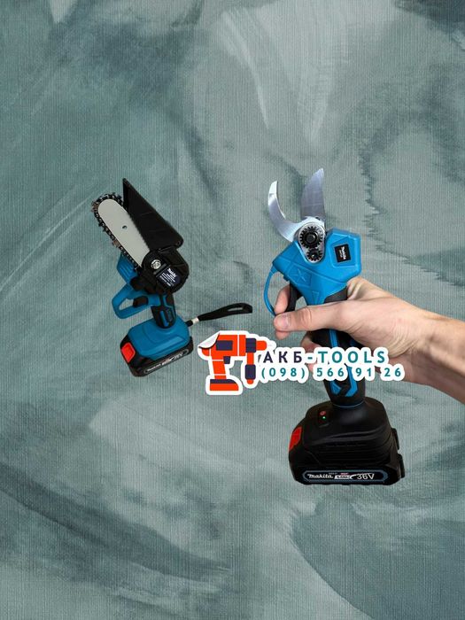 Садовий набір Makita 2/1 Секатор DMT50BL 30mm + Сучкоріз BCS36V 15cm