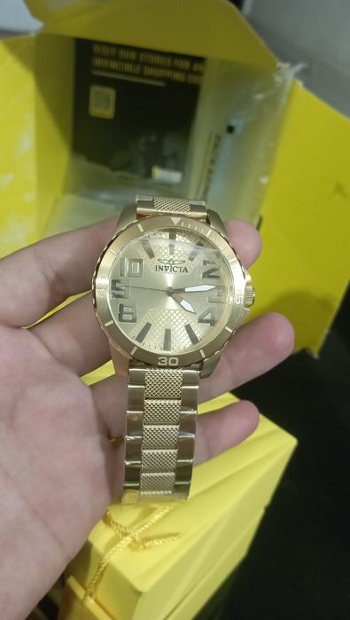 Relógio invicta original dourado novo