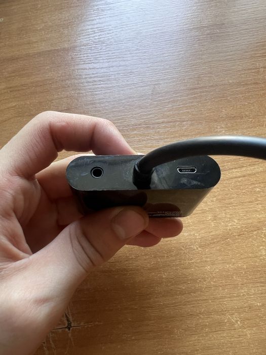 Адаптер-переходник VGA на HDMI/VGA+Аудио 3,5мм (A-VGA-HDMI-02)