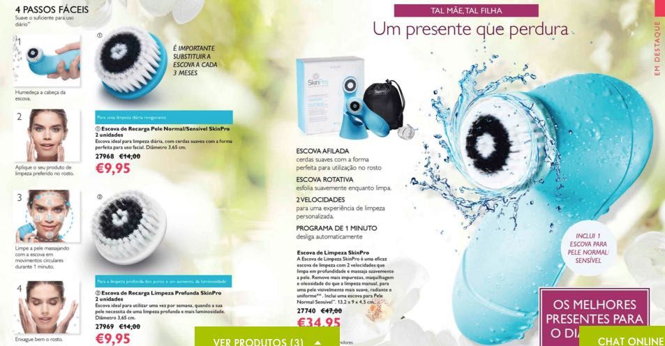 Escova de Limpeza SkinPro NOVA