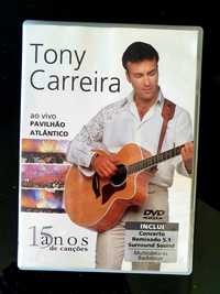 DVD Tony Carreira 15 Anos Com Backstage e Multicamaras - Pavilhão Atlâ