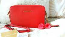 Torba listonoszka Michael Kors Crossbody Jet Set Travel Mandarin
