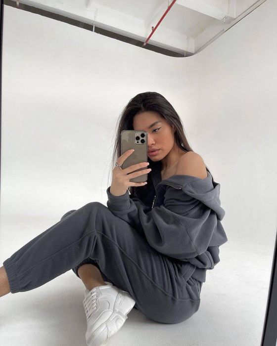 Теплий мʼякий флісовий костюм