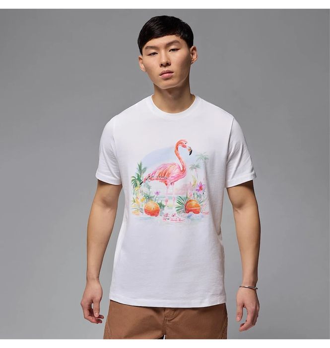 Футболка UNISEX Air Jordan Ess Flamingo Ss Crew White HJ2399-100