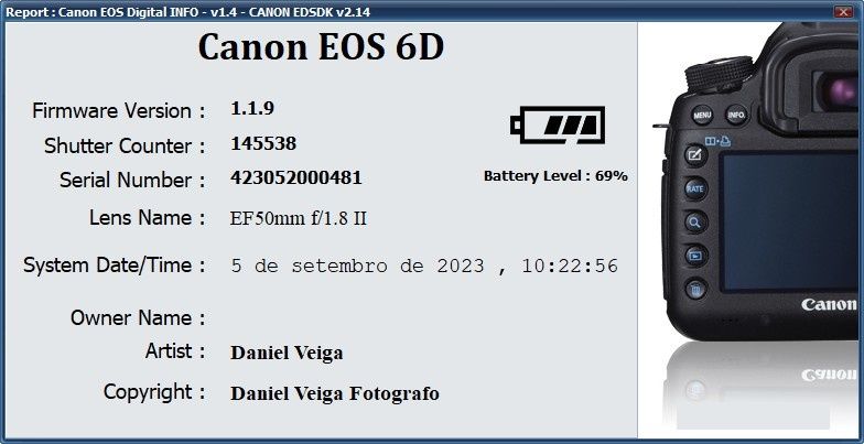 Canon 6D Como nova