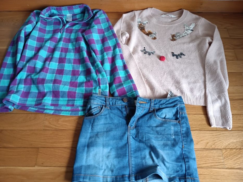 Lote de 7 peças menina tamanho 8-10 anos