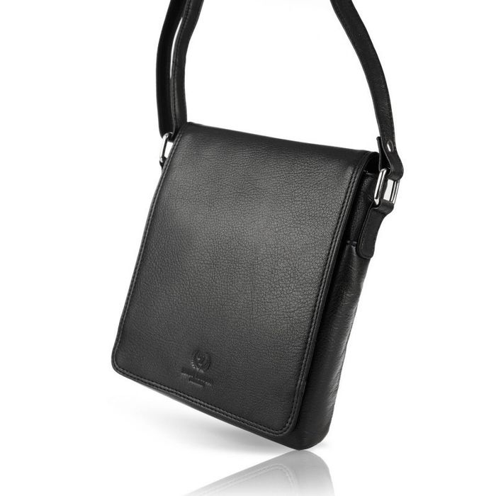 listonoszka męska skórzana torba na ramię paolo peruzzi t-59-bl