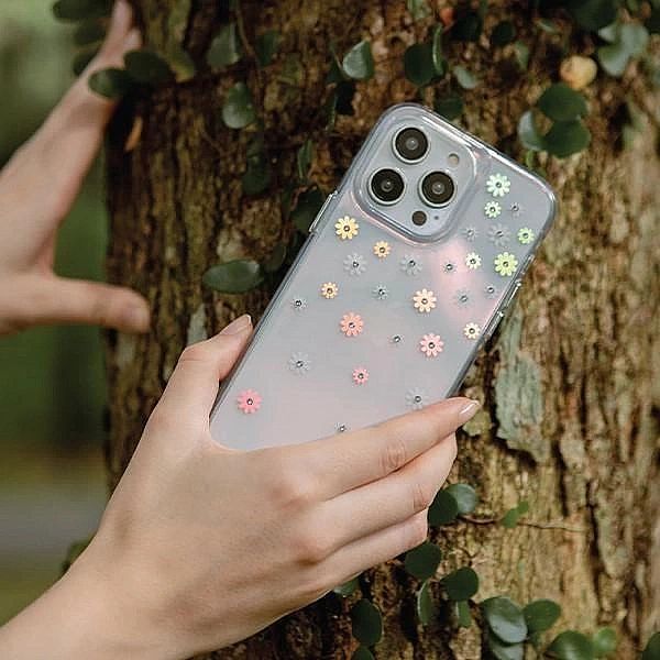 Etui Uniq Coehl Aster na iPhone 14 Pro - różowe