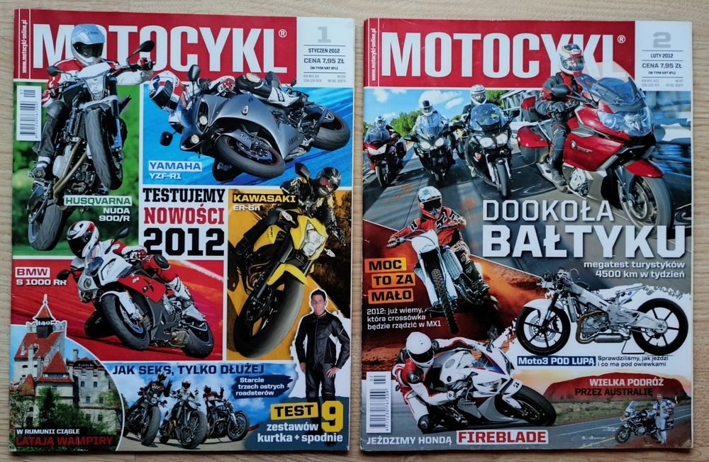 Motocykl czasopismo rocznik 2012