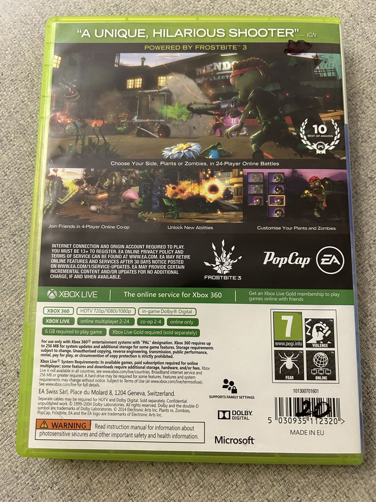 Xbox 360 Gra dla dzieci Plants vs. Zombies Garden Wargare