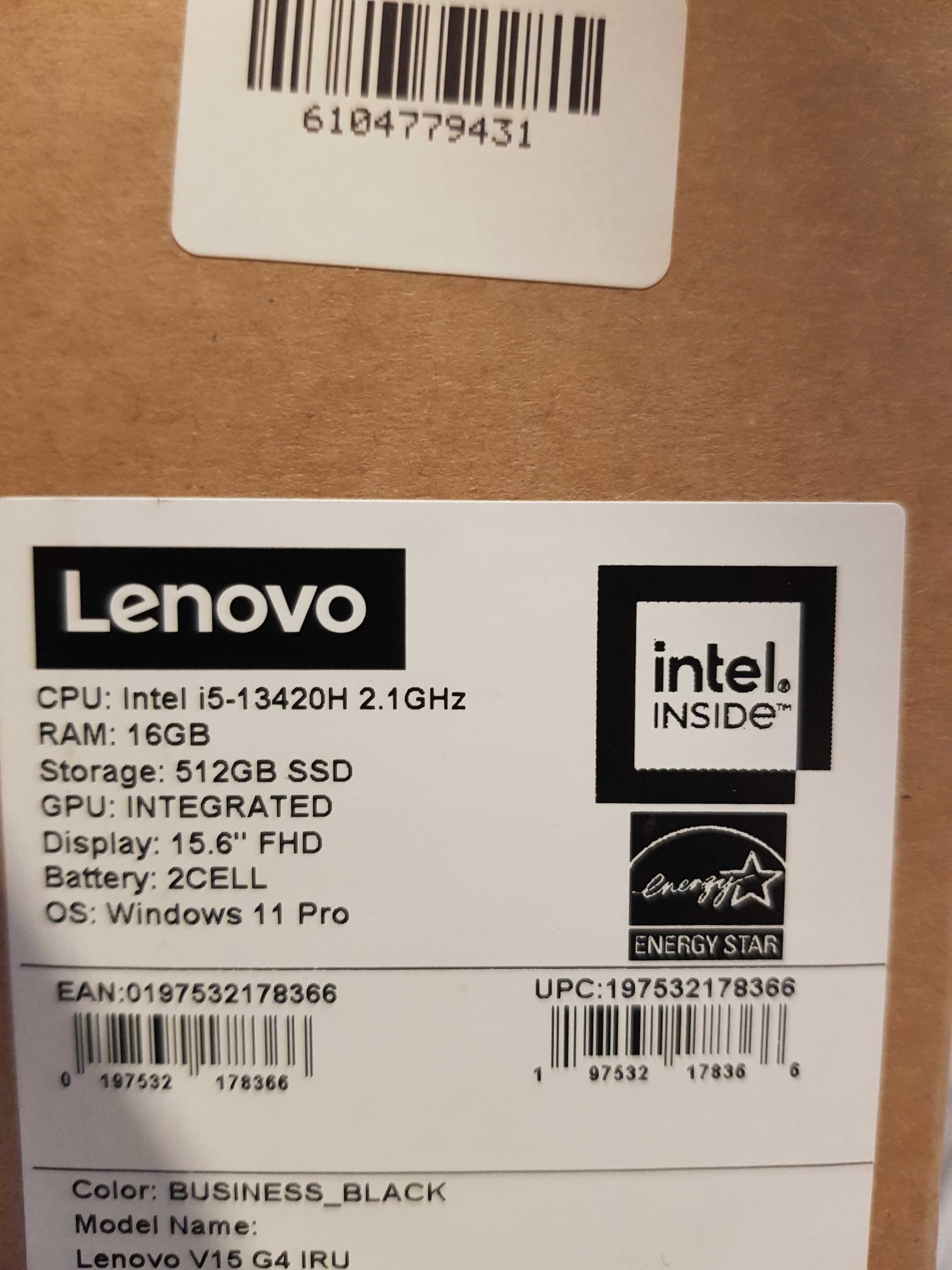 Laptop Lenovo V 15 G4 - i5/16GB/512 ssd- jak nowy