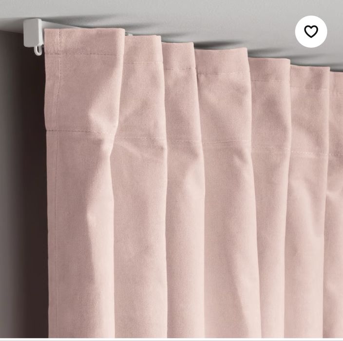 Aksamitne zaslony z bawelny Sanela Ikea 140x300