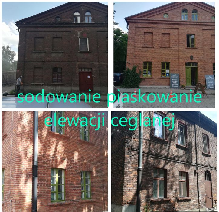 Sodowanie- piaskowanie -domów -elewacji-konstrukcji-stal-drewno-kamień