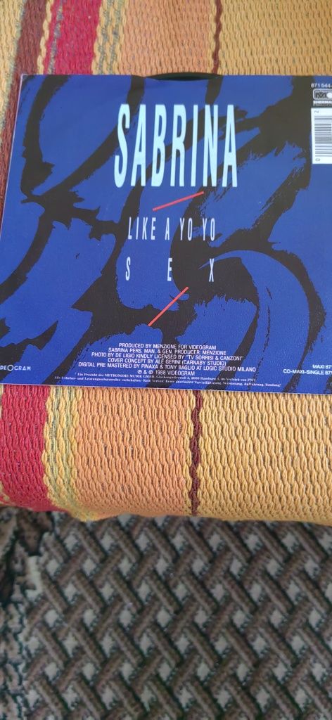 Sabrina - Like A Yo Yo, 7"singiel winylowy Italo disco