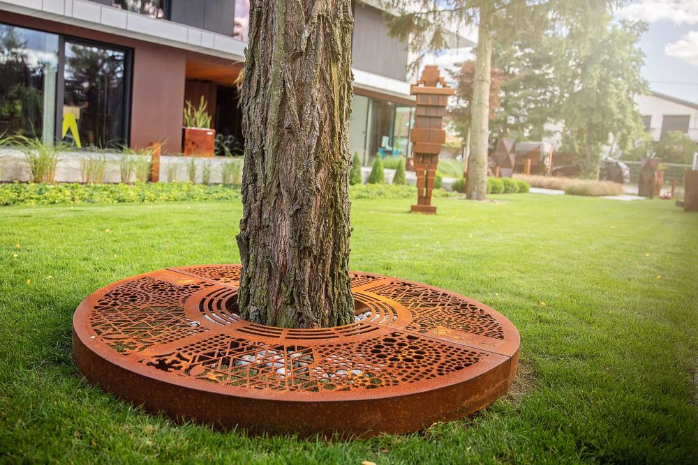 Obrzeże drzewa - obrzeża trawnikowe