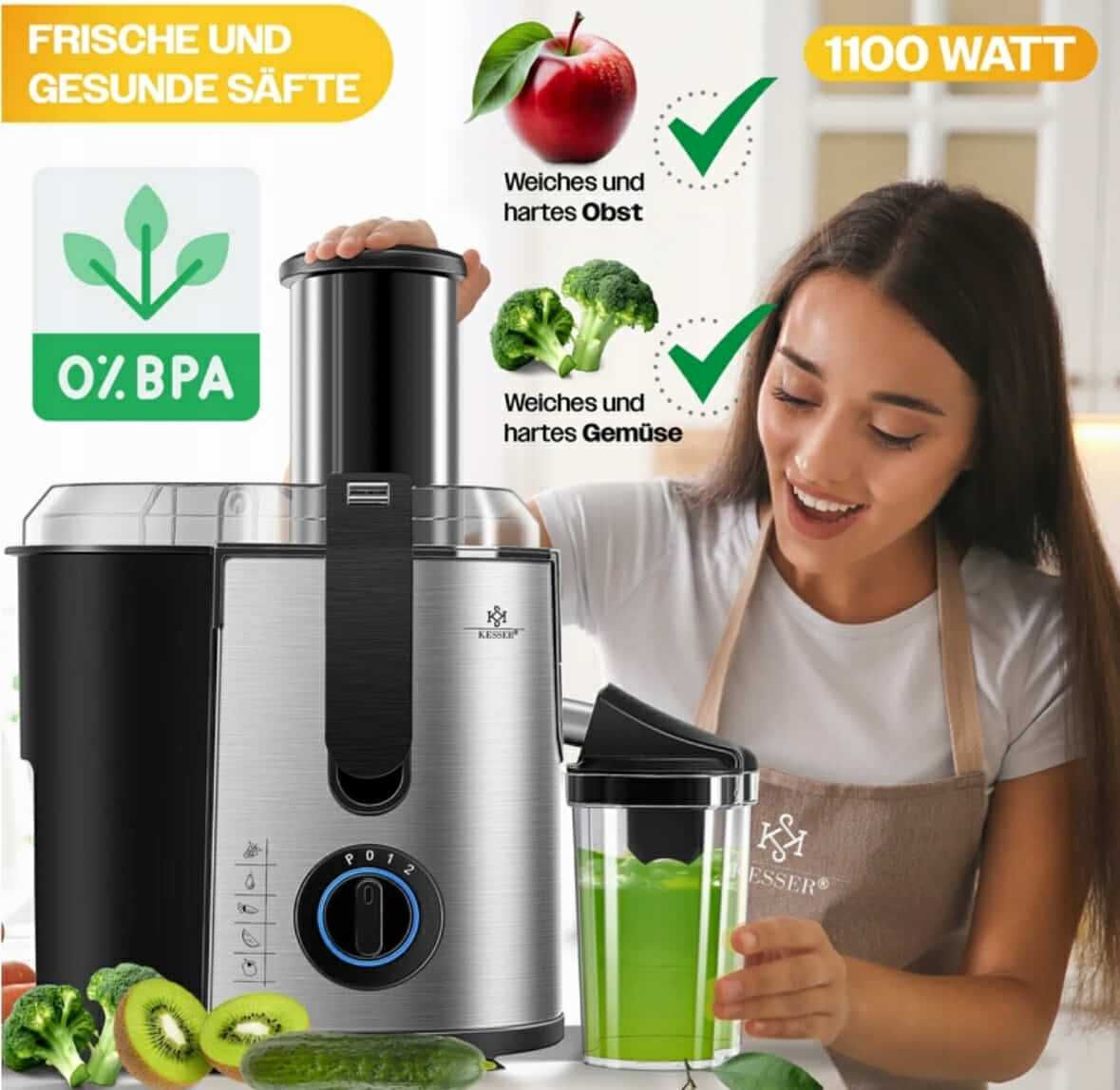 Sokowirówka Wyciskarka do warzyw owoców 1100W